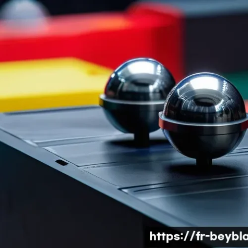 베이블레이드 버스트 vs 메탈 시리즈 - A dynamic close-up of two spinning tops in mid-battle: one heavy and metallic with visible rugged st...